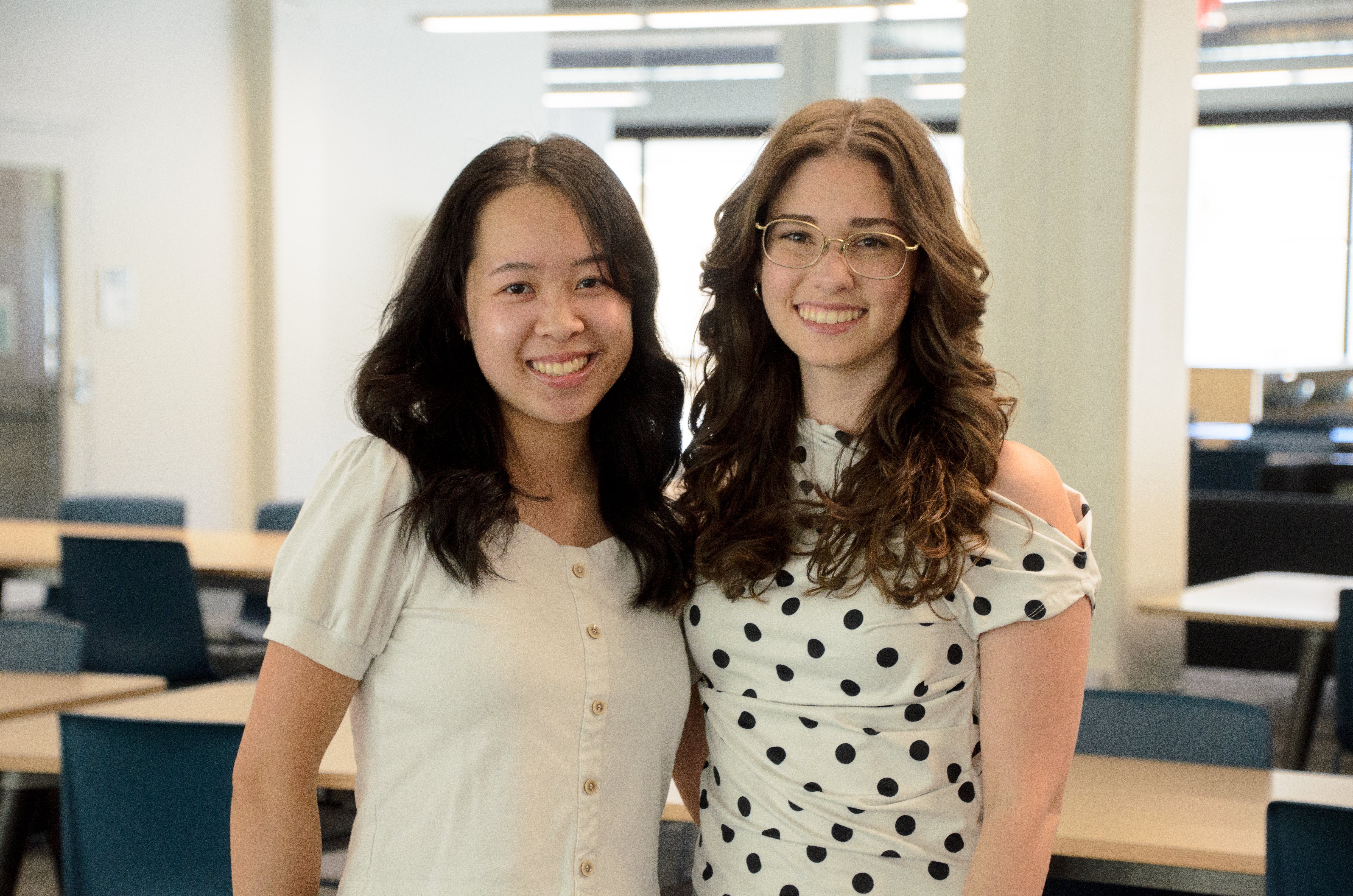Priscilla Cheung (Graphic Communications, ’26) and Jillian Noel (Art and Design, ’26) 