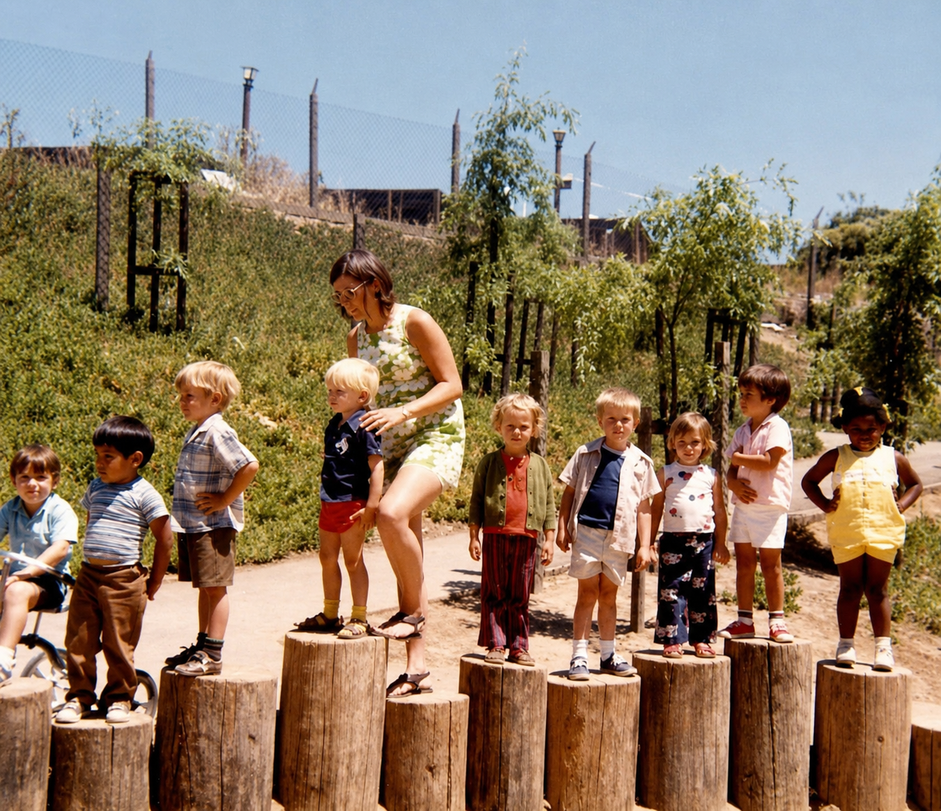 Lynn Davis working with chilodren