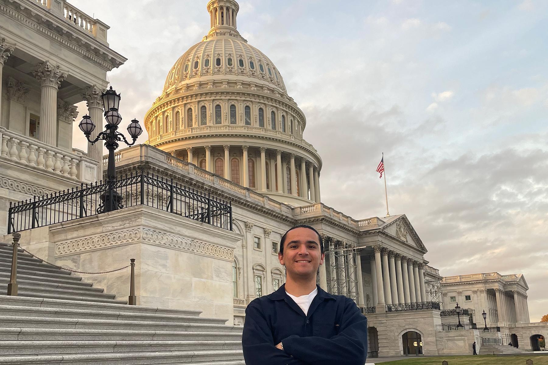 Ethan Gutterman at the state capitol