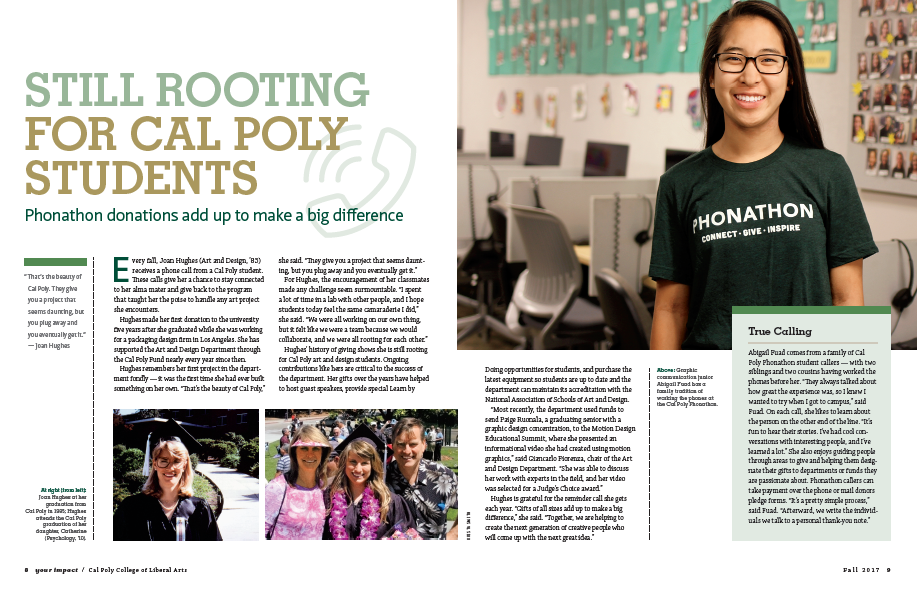 Download a pdf of Still Rooting for Cal Poly Students
