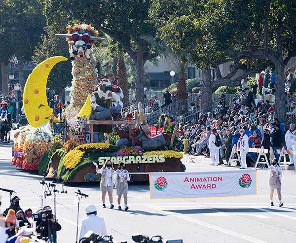 Stargazers float paraded down Colorado Boulevard
