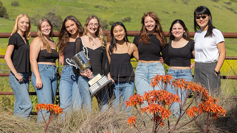 Cal Poly TAGA Team poses with the Helmust Kipphan Cup