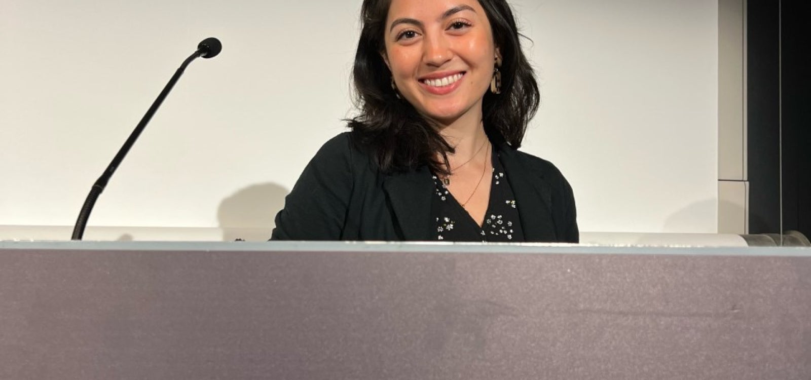 Matia Mathes smiling at the ICA Conference in Paris