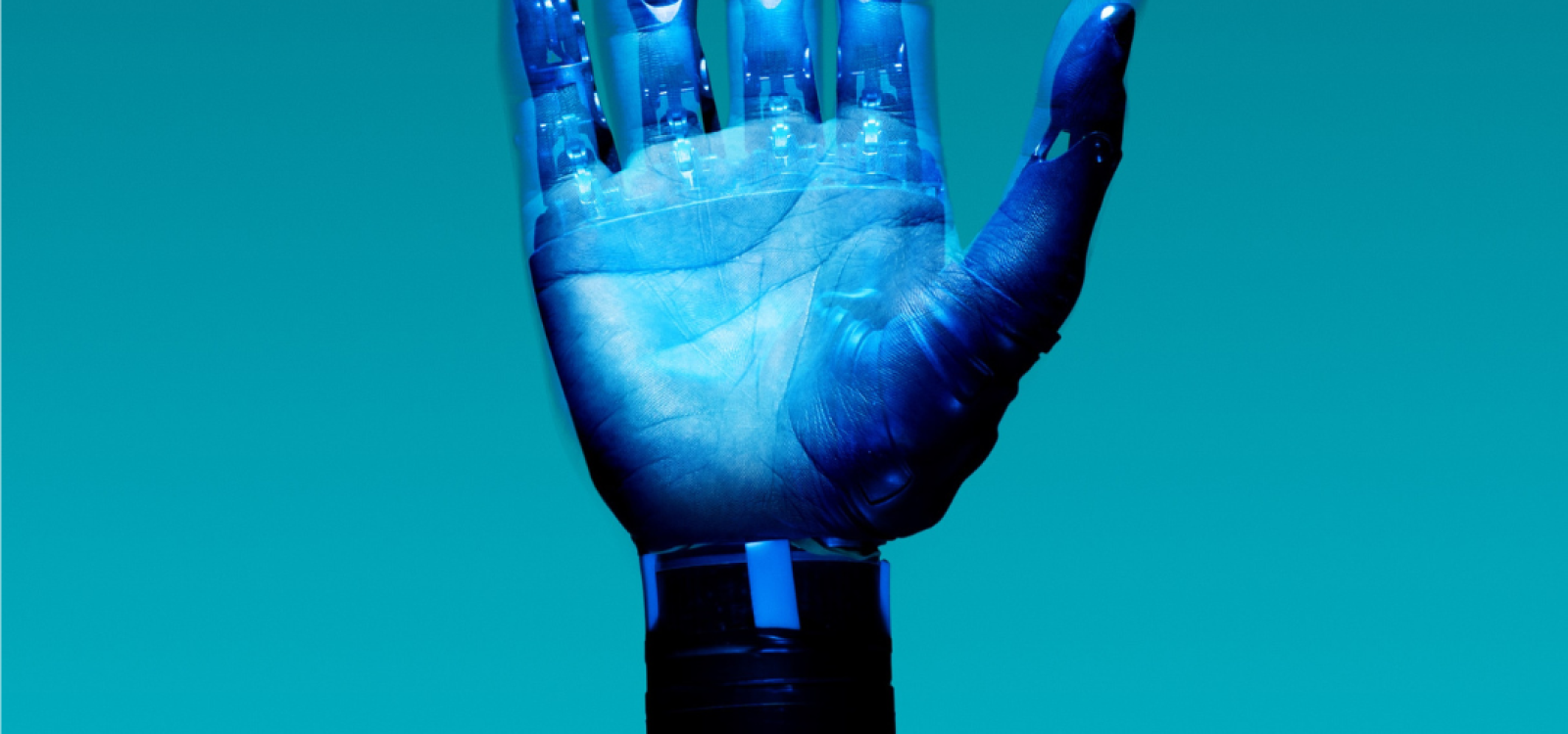Robot hand graphic