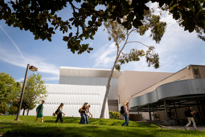 Students walking to class.