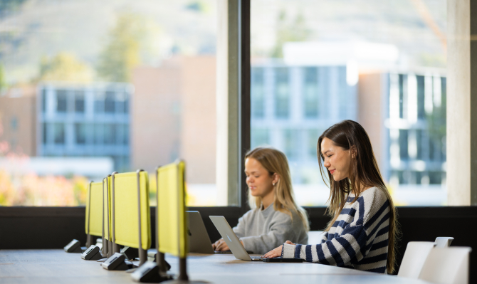 Students in a computer lab