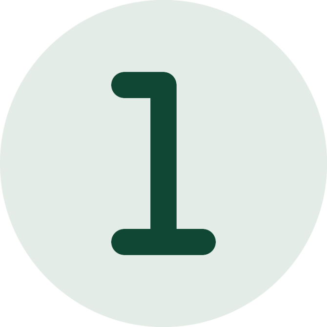 number 1 icon