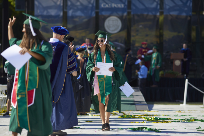 Student graduating