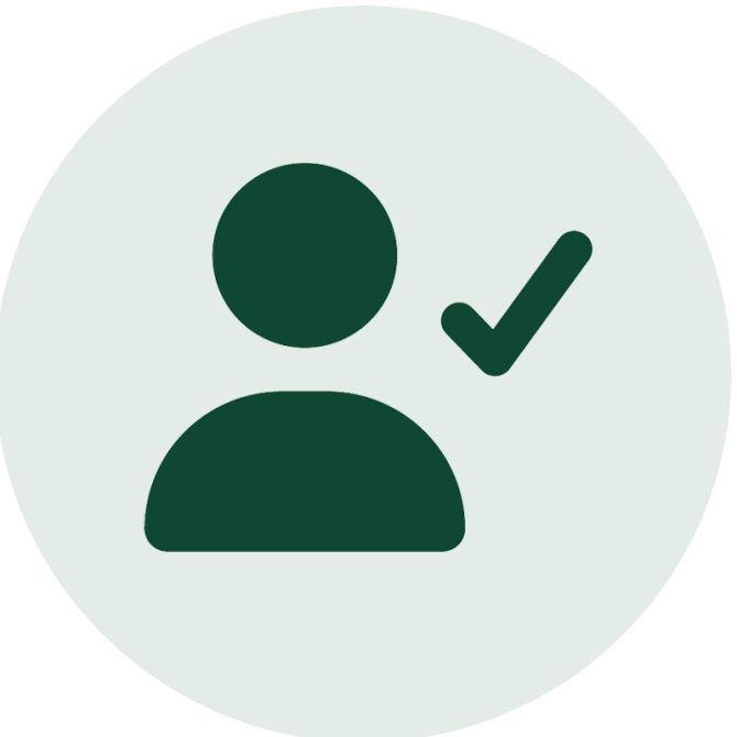 user with checkmark icon