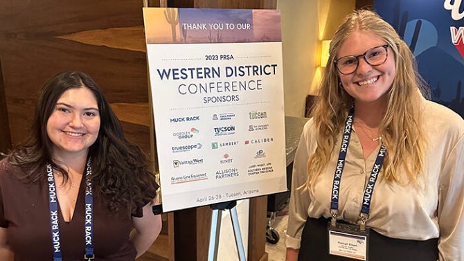Students at a PRSA conference