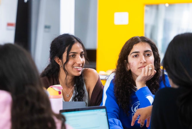 students participate in the hackathon